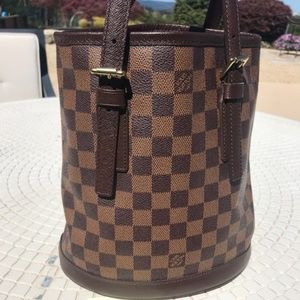 Louis Vuitton Bucket PM bag, DE damier ebene